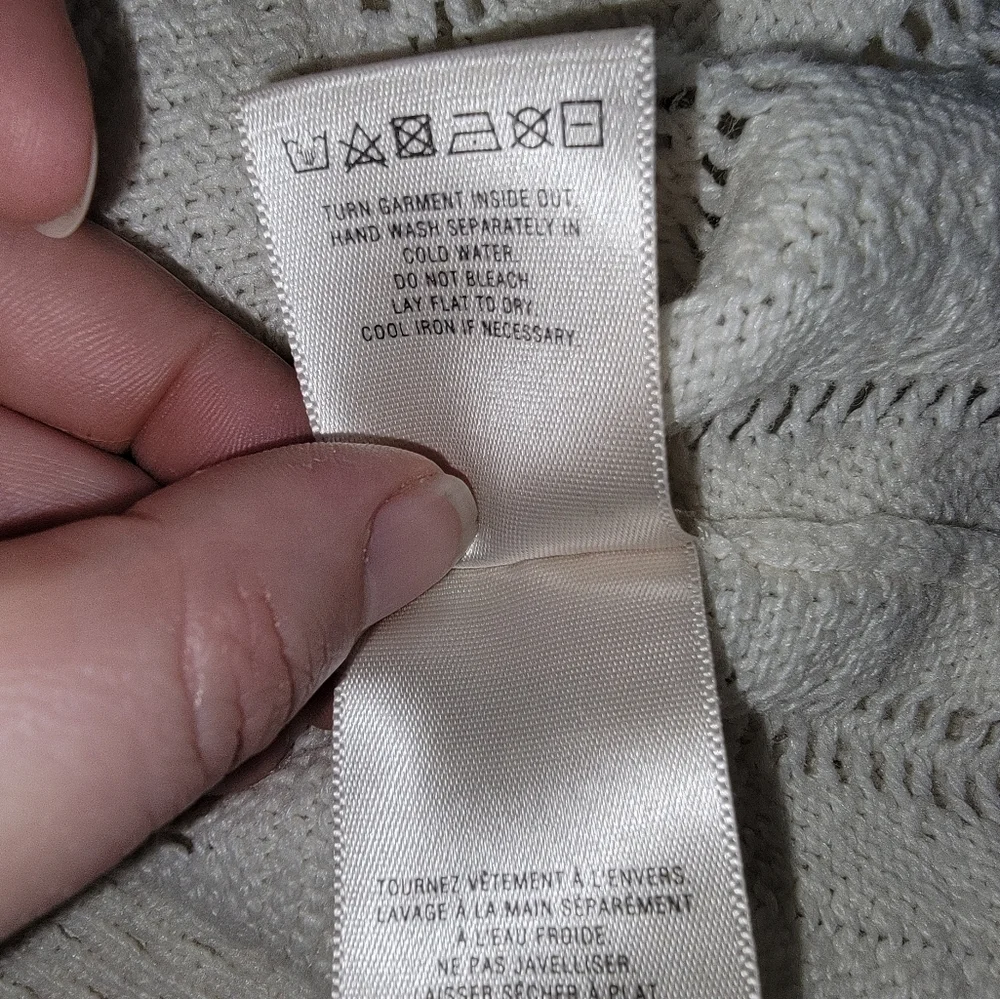 Anthropologie Angel Of The North Nulia Circle Poncho Size XS/S Cream - Picture 10 of 11